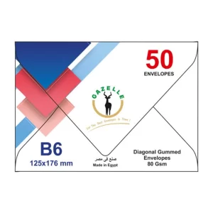 B6 Diagonal White Gum