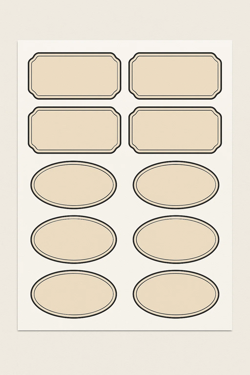 A4 Stickers For Home and Office Systems