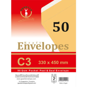 C3 Kraft Pocket Peel and Seal